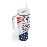 Personalized United States 250th Anniversary Tumbler With Handle USA 4th Of July Proud - Wonder Print Shop
