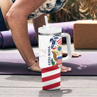 Personalized United States 250th Anniversary Tumbler With Handle USA 4th Of July Proud - Wonder Print Shop