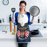 United States 4th Of July Apron 250 Years Of Freedom USA Power Eagle - Wonder Print Shop