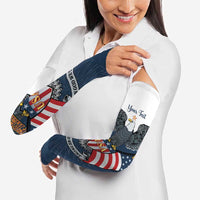 Personalized United States 4th Of July Arm Sleeves 250 Years Of Freedom USA Power Eagle - Wonder Print Shop