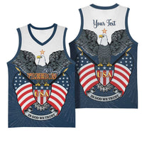 Personalized United States 4th Of July Basketball Jersey 250 Years Of Freedom USA Power Eagle - Wonder Print Shop