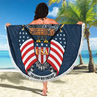United States 4th Of July Beach Blanket 250 Years Of Freedom USA Power Eagle - Wonder Print Shop