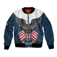 Personalized United States 4th Of July Bomber Jacket 250 Years Of Freedom USA Power Eagle - Wonder Print Shop