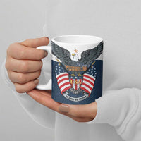 Personalized United States 4th Of July Ceramic Mug 250 Years Of Freedom USA Power Eagle - Wonder Print Shop