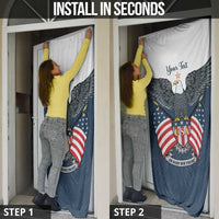 Personalized United States 4th Of July Door Cover 250 Years Of Freedom USA Power Eagle - Wonder Print Shop