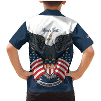 Personalized United States 4th Of July Family Matching Mermaid Dress and Hawaiian Shirt 250 Years Of Freedom USA Power Eagle - Wonder Print Shop