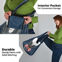 United States 4th Of July Grocery Bag 250 Years Of Freedom USA Power Eagle - Wonder Print Shop