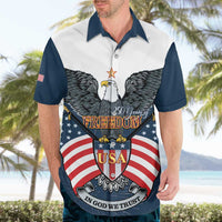 Personalized United States 4th Of July Hawaiian Shirt 250 Years Of Freedom USA Power Eagle - Wonder Print Shop