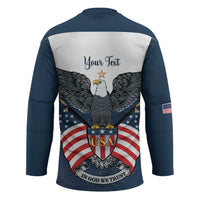 Personalized United States 4th Of July Hockey Jersey 250 Years Of Freedom USA Power Eagle - Wonder Print Shop