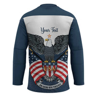 Personalized United States 4th Of July Hockey Jersey 250 Years Of Freedom USA Power Eagle - Wonder Print Shop
