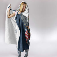 United States 4th Of July Hooded Blanket 250 Years Of Freedom USA Power Eagle - Wonder Print Shop