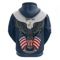 Personalized United States 4th Of July Hoodie 250 Years Of Freedom USA Power Eagle - Wonder Print Shop