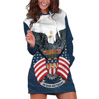 Personalized United States 4th Of July Hoodie Dress 250 Years Of Freedom USA Power Eagle - Wonder Print Shop