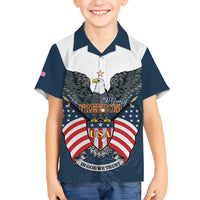 Personalized United States 4th Of July Kid Hawaiian Shirt 250 Years Of Freedom USA Power Eagle - Wonder Print Shop