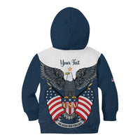 Personalized United States 4th Of July Kid Hoodie 250 Years Of Freedom USA Power Eagle - Wonder Print Shop