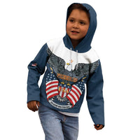 Personalized United States 4th Of July Kid Hoodie 250 Years Of Freedom USA Power Eagle - Wonder Print Shop