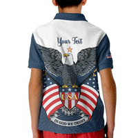Personalized United States 4th Of July Kid Polo Shirt 250 Years Of Freedom USA Power Eagle - Wonder Print Shop