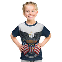 Personalized United States 4th Of July Kid T Shirt 250 Years Of Freedom USA Power Eagle - Wonder Print Shop