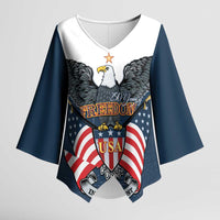 Personalized United States 4th Of July Kimono Sleeve Blouse 250 Years Of Freedom USA Power Eagle - Wonder Print Shop