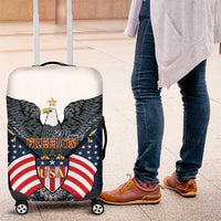 United States 4th Of July Luggage Cover 250 Years Of Freedom USA Power Eagle - Wonder Print Shop