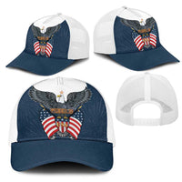 United States 4th Of July Mesh Trucker Cap 250 Years Of Freedom USA Power Eagle - Wonder Print Shop
