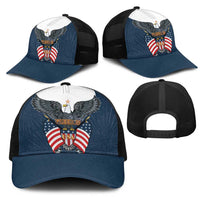 United States 4th Of July Mesh Trucker Cap 250 Years Of Freedom USA Power Eagle - Wonder Print Shop