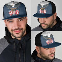 United States 4th Of July Mesh Trucker Cap 250 Years Of Freedom USA Power Eagle - Wonder Print Shop
