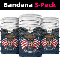 United States 4th Of July Neck Gaiter 250 Years Of Freedom USA Power Eagle - Wonder Print Shop