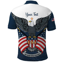 Personalized United States 4th Of July Polo Shirt 250 Years Of Freedom USA Power Eagle - Wonder Print Shop