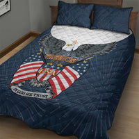 United States 4th Of July Quilt Bed Set 250 Years Of Freedom USA Power Eagle - Wonder Print Shop