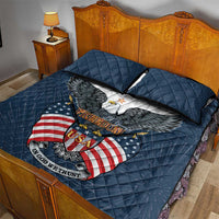 United States 4th Of July Quilt Bed Set 250 Years Of Freedom USA Power Eagle - Wonder Print Shop