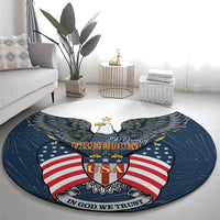 United States 4th Of July Round Carpet 250 Years Of Freedom USA Power Eagle - Wonder Print Shop