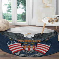 United States 4th Of July Round Carpet 250 Years Of Freedom USA Power Eagle - Wonder Print Shop
