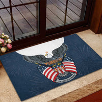 United States 4th Of July Rubber Doormat 250 Years Of Freedom USA Power Eagle - Wonder Print Shop