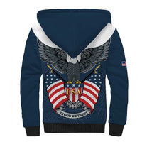 Personalized United States 4th Of July Sherpa Hoodie 250 Years Of Freedom USA Power Eagle - Wonder Print Shop