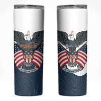 Personalized United States 4th Of July Skinny Tumbler 250 Years Of Freedom USA Power Eagle - Wonder Print Shop