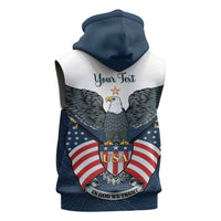 Personalized United States 4th Of July Sleeveless Hoodie 250 Years Of Freedom USA Power Eagle - Wonder Print Shop