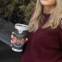 Personalized United States 4th Of July Tumbler Cup 250 Years Of Freedom USA Power Eagle - Wonder Print Shop