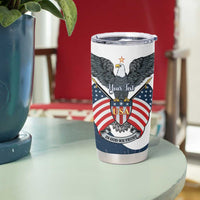 Personalized United States 4th Of July Tumbler Cup 250 Years Of Freedom USA Power Eagle - Wonder Print Shop