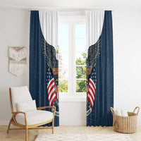 United States 4th Of July Window Curtain 250 Years Of Freedom USA Power Eagle - Wonder Print Shop