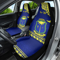 Personalised Fiji Natabua High School Car Seat Cover Fijian Tapa Pattern - Wonder Print Shop