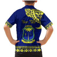 Personalised Fiji Natabua High School Family Matching Mermaid Dress and Hawaiian Shirt Fijian Tapa Pattern - Wonder Print Shop