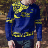 Personalised Fiji Natabua High School Ugly Christmas Sweater Fijian Tapa Pattern - Wonder Print Shop