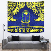 Personalised Fiji Natabua High School Tapestry Fijian Tapa Pattern - Wonder Print Shop