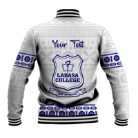 Personalised Fiji Labasa College Baseball Jacket Fijian Tapa Pattern - Wonder Print Shop
