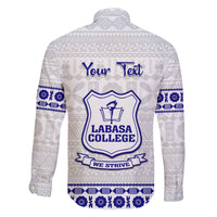 Personalised Fiji Labasa College Family Matching Summer Maxi Dress and Hawaiian Shirt Fijian Tapa Pattern - Wonder Print Shop