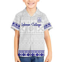 Personalised Fiji Labasa College Kid Hawaiian Shirt Fijian Tapa Pattern - Wonder Print Shop