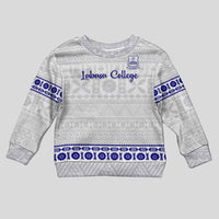 Personalised Fiji Labasa College Kid Ugly Christmas Sweater Fijian Tapa Pattern - Wonder Print Shop