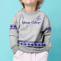 Personalised Fiji Labasa College Kid Ugly Christmas Sweater Fijian Tapa Pattern - Wonder Print Shop