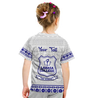 Personalised Fiji Labasa College Kid T Shirt Fijian Tapa Pattern - Wonder Print Shop